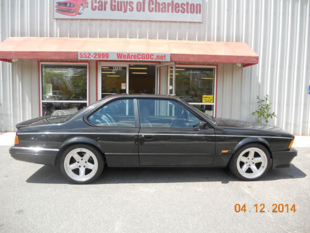BEAUTIFUL ALL ORIGINAL M6 DIAMONDSCHWARTZ METALLIC AND GRAY CLOTH SPORT INTERIOR 1989 BMW M6