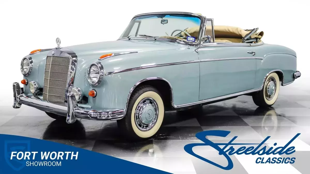 Beautiful & Rare! 2.2L I6, 4 Speed Manual, PB, Very Smooth Running & Driving Vin 1959 Mercedes-Benz 200-Series Cabriolet