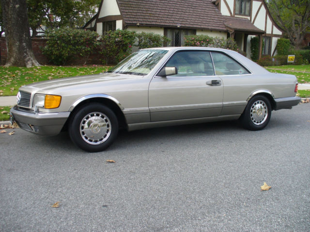 Beautiful California Rust Free Mercedes Benz 560 SEC 1 Owner Since New MUST SEE 1990 Mercedes-Benz 500-Series Silver