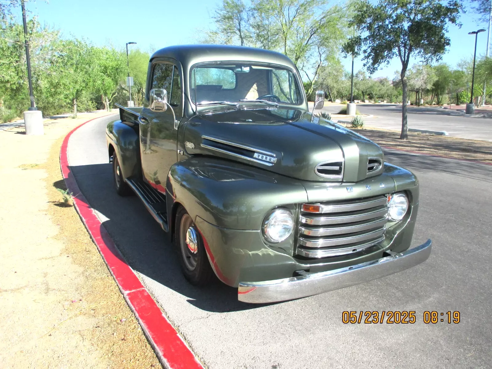 BEAUTIFUL CLASSY GREEN METALLIC TRUCK! 1949 Ford F1