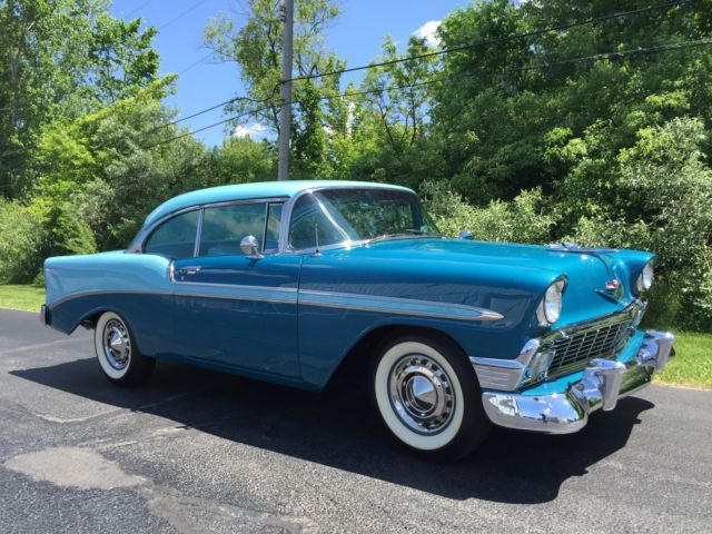 Beautiful colors, excellent ground up restoration, a joy to drive 1956 Chevrolet Bel Air/150/210