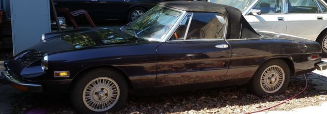Beautiful deep purple/plum color, fresh/new fabric top, fun convertible, spider 1974 Alfa Romeo Spider Veloce