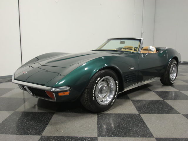 BEAUTIFUL DROPTOP CHROME BUMBER C3, 350 V8, AUTO, PWR STEER/BRAKES, R134A A/C! 1972 Chevrolet Corvette