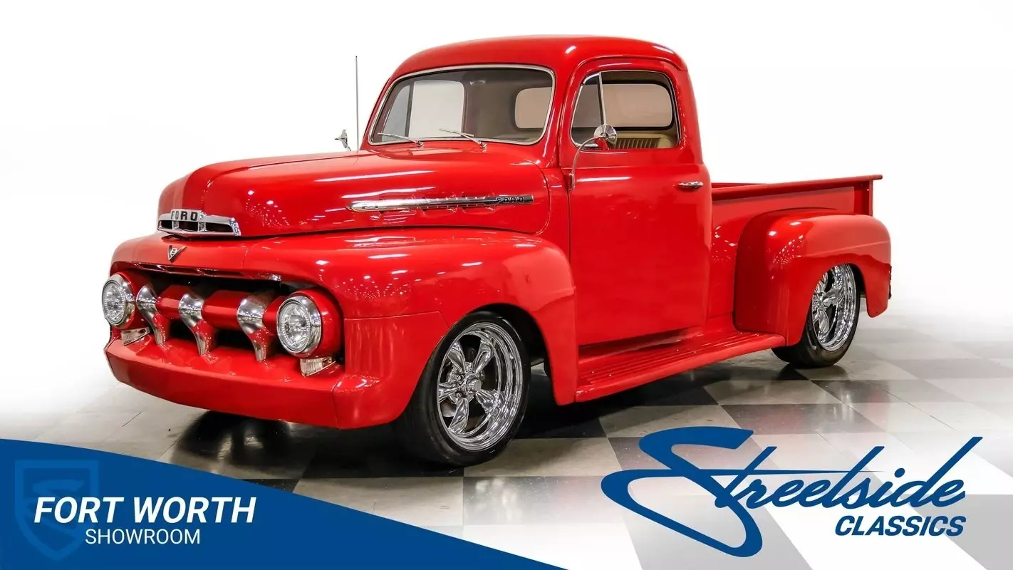 Beautiful F-1! 302 V8, 4 Spd Auto, A/C Truck, PS/PB, Frt Disc, Air Susp'n, Leath 1951 Ford F-1