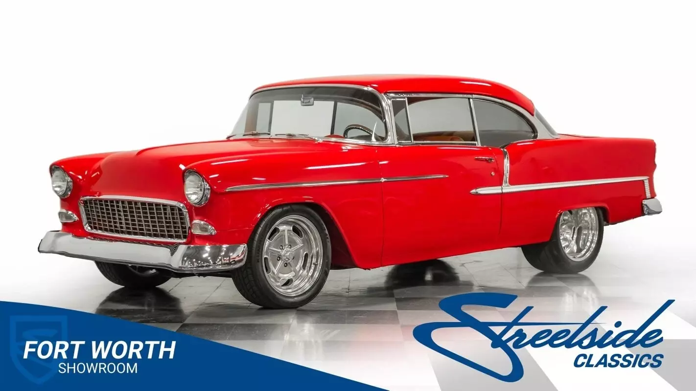 Beautiful Frame Off Build! 350 V8, 700R4 Auto, A/C, PS/PDB, Coilover Susp'n, Cus 1955 Chevrolet Bel Air/150/210