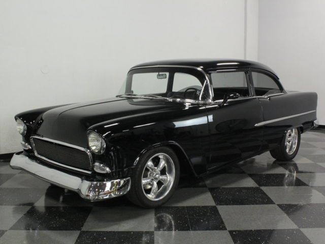 BEAUTIFUL FRESH BUILD! PROF BUILT CHEVY 406 V8, TH400 W/ OD, AC, PS, PB-FR DISC! 1955 Chevrolet Bel Air/150/210 Restomod