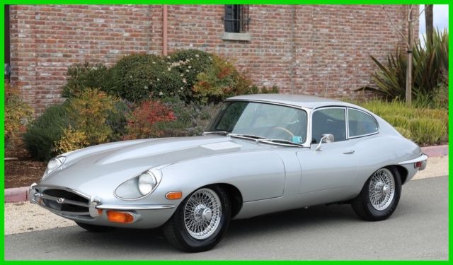 BEAUTIFUL GARAGED SOLID 69 ETYPE 4.2 LTR SERIES 2 FHC BRAND-NEW A/C SILVER/BLCK 1969 Jaguar E-Type
