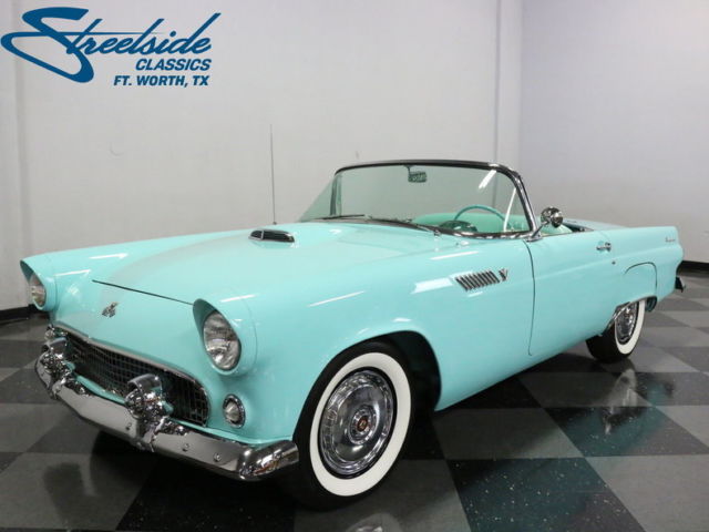 BEAUTIFUL IN THUNDERBIRD BLUE! AUTO, POWER STEERING & WINDOWS, BOTH TOPS, CLEAN! 1955 Ford Thunderbird