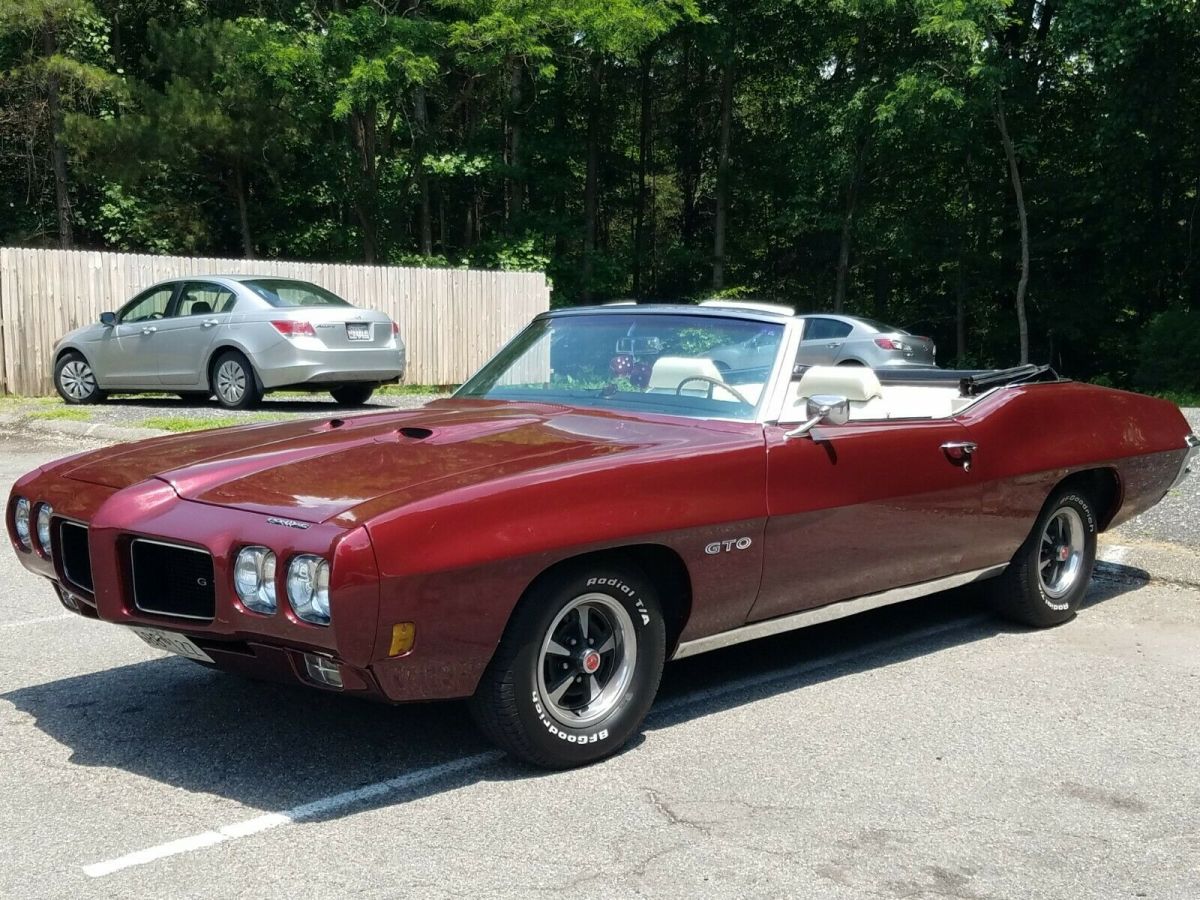 Beautiful Like New!!! 1970 GTO Convertible The Real Deal 242 Loaded!! Auto, P/W 1970 Pontiac GTO