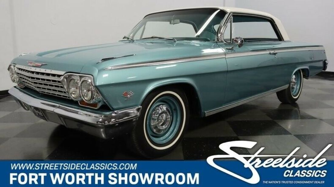 Beautiful Numbers Matching 409! Correct 2/4bbl Carbs, 4 Spd Man, Correct Colors! 1962 Chevrolet Impala SS 409