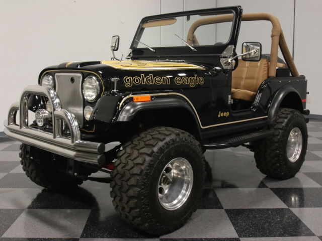 BEAUTIFUL PAINT, 304 V8, FACTORY TACH, GOLDEN EAGLE GRAPHICS, AWESOME RESTO! 1979 Jeep CJ 5