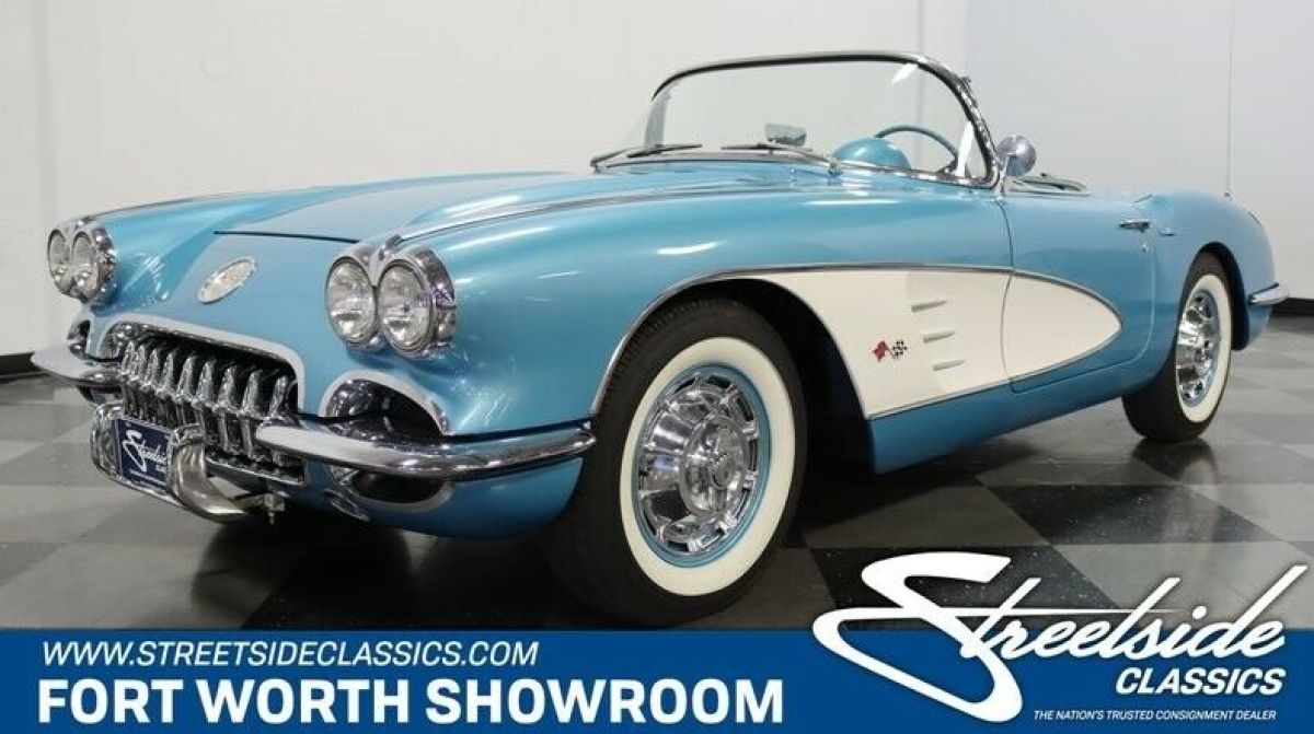 Beautiful Rare Color Combo! Non-#'s 283 V8, 4 Speed Manual, Soft Top, Very Nice! 1959 Chevrolet Corvette