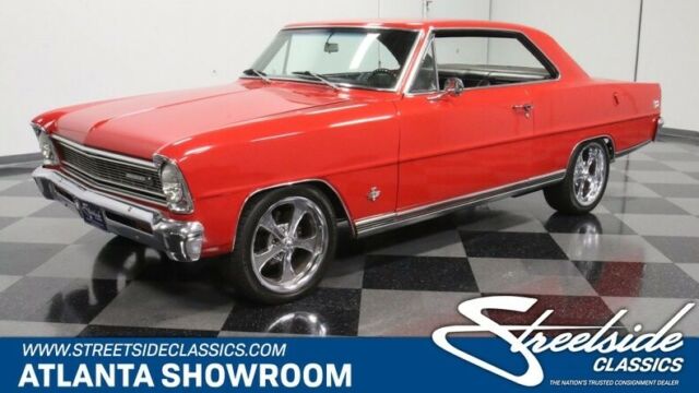 BEAUTIFUL RED COLOR, 350 V8, 700R4 TRANS, PWR STEER, PWR BRAKES, TRUE SS, A/C!! 1966 Chevrolet Nova Chevy II SS