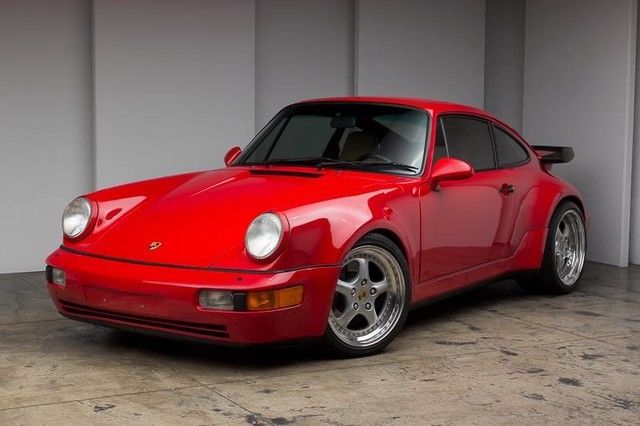 Beautiful Red on Tan 964 Turbo, Speedline Wheels, Serviced up with new tires! 1991 Porsche 911 Turbo Coupe 2-Door