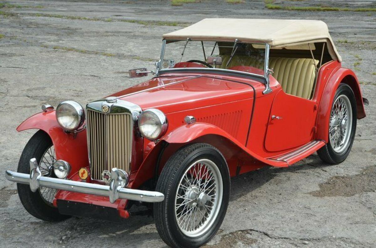 Beautiful Solid Older Restored Number Matching MGTC 1949 MG TC