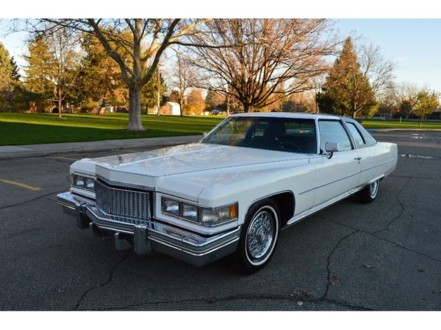 BEAUTIFUL TWO OWNER 96K ACTUAL MILE 1975 CADILLAC COUPE DEVILLE D'ELEGANCE 1975 Cadillac DeVille D'Elegance