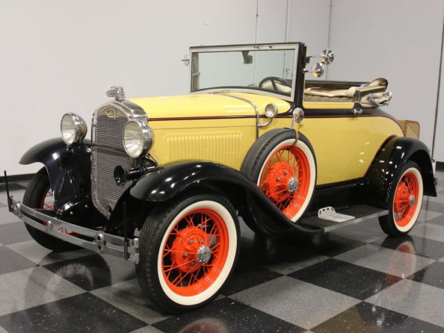 BEAUTIFULLY RESTORED '31 CABRIOLET, INLINE 4, SYNCHROMESH TRANS W/OVERDRIVE!! 1931 Ford Model A Cabriolet