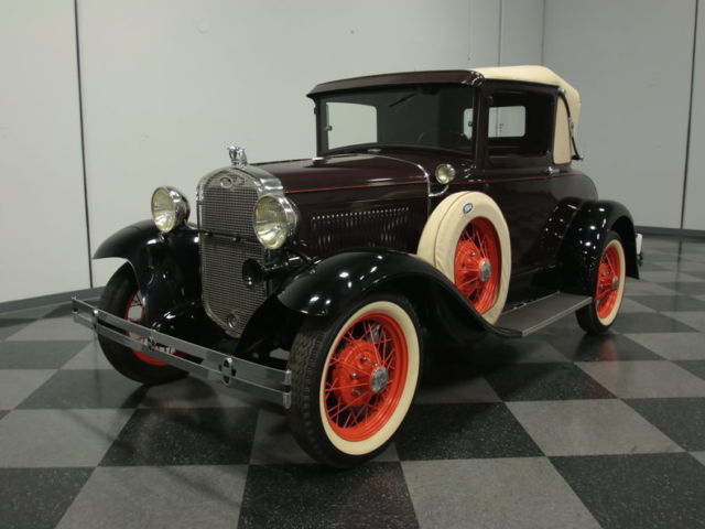 BEAUTIFULLY RESTORED MODEL A, 200 CID I4, 3-SPEED, RUMBLE SEAT, COLLECTOR OWNED! 1930 Ford Model A