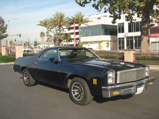 1977 Chevrolet El Camino SS, Blk on Blk ,32k mi, Original cond, Classic - photo 2