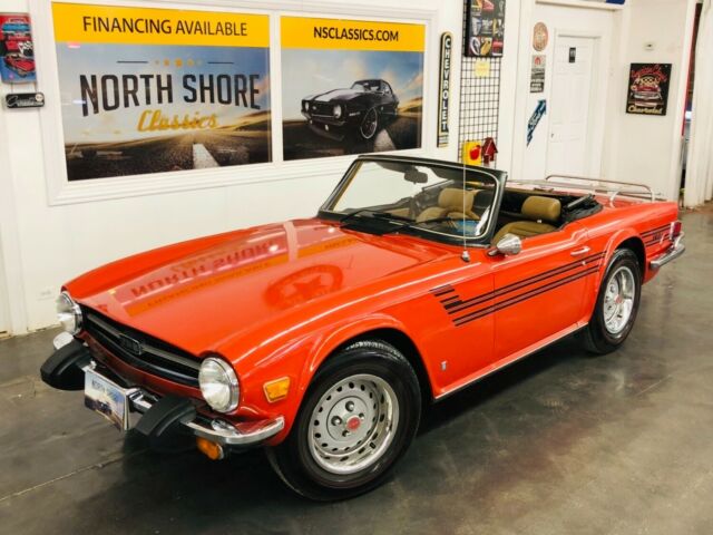 Beige/Tan Triumph TR6 with 96,720 Miles available now! 1976 Triumph TR-6 -WELL MAINTAINED ROADSTER-GOOD OVERALL CONDITION-S