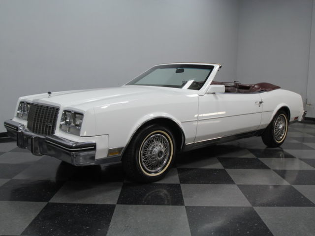 BELIEVED ORIG 307 V8, 700R4 OD TRANS, LOADED: A/C, PWR WIN/SEATS/TOP, NICE FUN! 1983 Buick Riviera Convertible