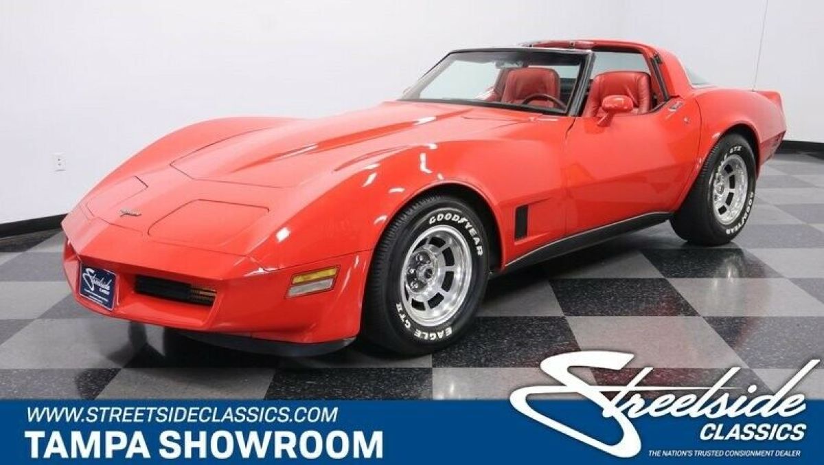 BELIEVED ORIGINAL 350 V8 FACTORY CORRECT RED OVER RED LEATHER COLD R-134A A/C 1980 Chevrolet Corvette