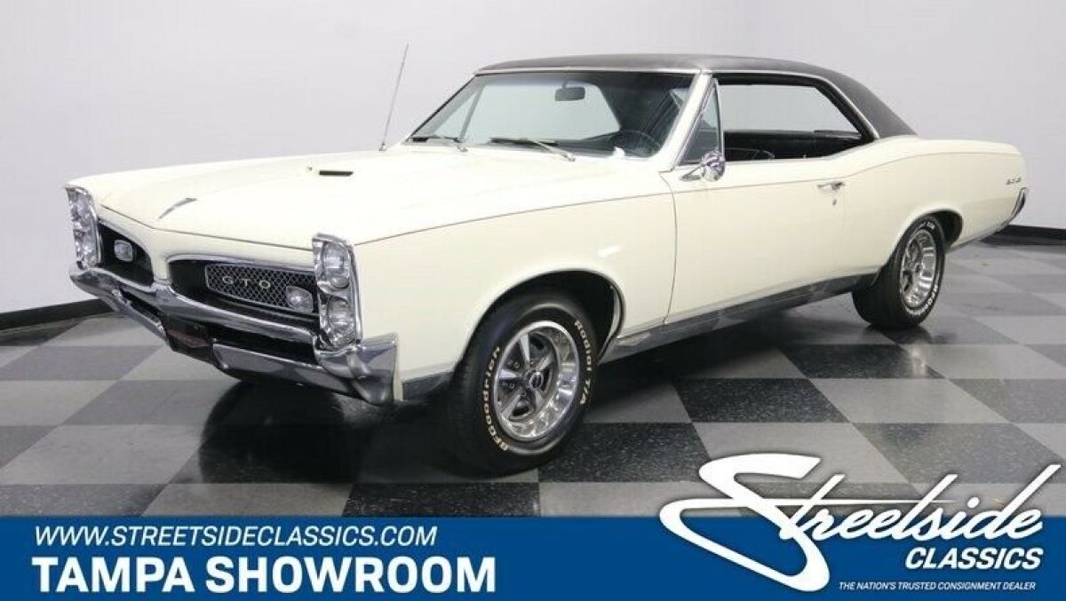 BELIEVED ORIGINAL 400 V8 ORIGINAL MONTEGO CREAM CALIFORNIA CAR PHS DOCS NICE 1967 Pontiac GTO