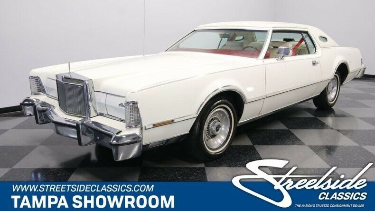 BELIEVED ORIGINAL MILES & 460 V8 COLD R-134A A/C ORIGINAL COLORS 70'S LUXURY 1976 Lincoln Continental Mark IV Lipstick Edition