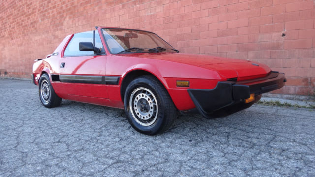 Bertone 1987 X19 FIAT Original Red Paint 5 Speed A/C Fun 7 Great Running 1987 Fiat X19 X19