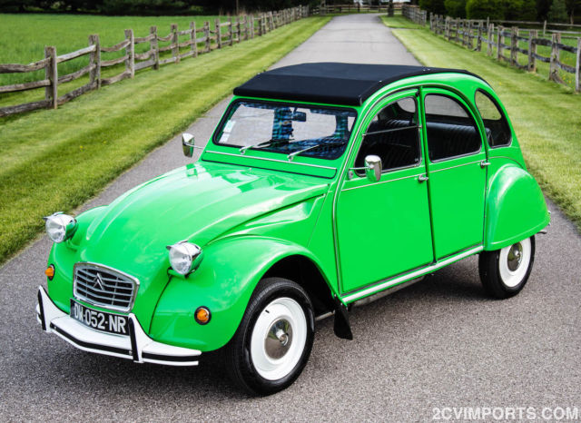 Better-Than-New "Vert Bamboo" Citroen 2cv, Galvanized Chassis 1978 Citroën 2cv / 2cv6 (Galvanized Frame)