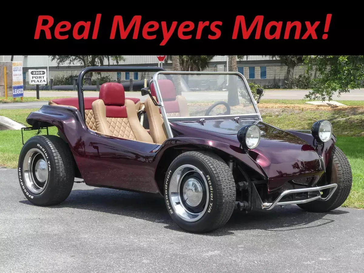 B.F. Meyers & Co. 1776CC with mild cam. 4 speed. Burgundy Metallic. Ultraleather 1973 Volkswagen Dune Buggy Meyers Manx