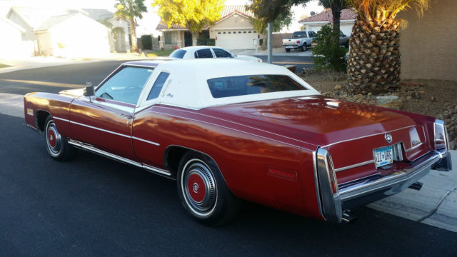 Biarritz 1978 Cadillac Eldorado white vinyl roof