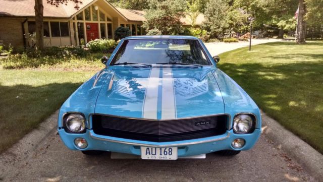 1969 AMC AMX white stripes, go package - photo 2