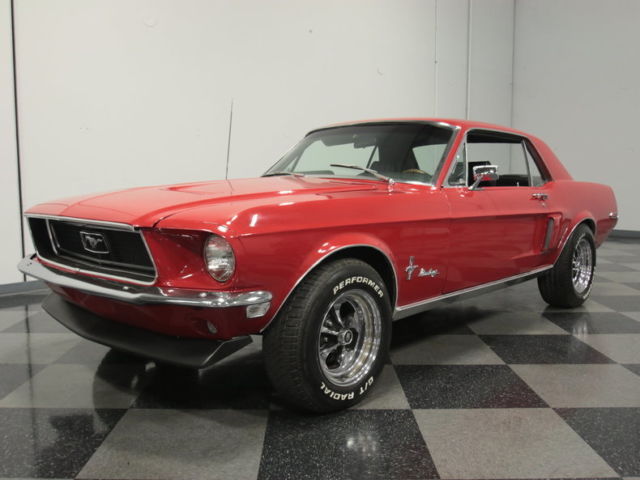 BIG BLOCK 390 V8, TOPLOADER 4-SPEED, FRONT DISCS, PWR STEERING, CUSTOM INTERIOR 1968 Ford Mustang