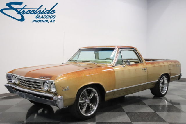 BIG BLOCK 454, TH400 AUTO, SLICK PATINA PAINT, PS, FRONT DISCS, A/C, GR8 CRUISER 1967 Chevrolet El Camino