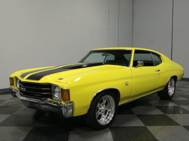 BIG BLOCK 454 V8, AUTO, 12-BOLT, LONGTUBES & DUALS, PWR FRONT DISCS/STEERING!! 1972 Chevrolet Chevelle