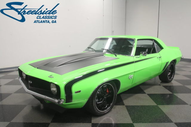 BIG BLOCK 454 V8, DEMON 750, SERPENTINE BELT, 4 WHEEL DISCS, PWR STEER, R134 A/C 1969 Chevrolet Camaro Restomod