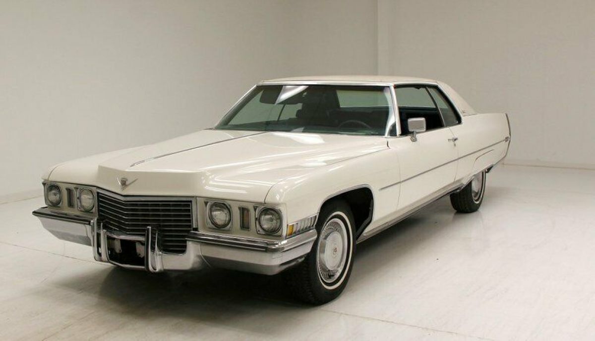 Big Cotillion White/Spacious Leather Interior/Massive 472ci V8/Smoooooth Cruiser 1972 Cadillac Coupe DeVille