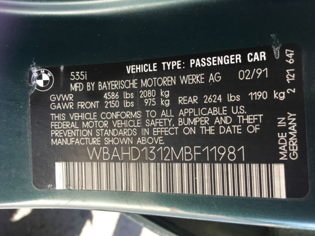 1991 BMW 5-Series 4 door - photo 10