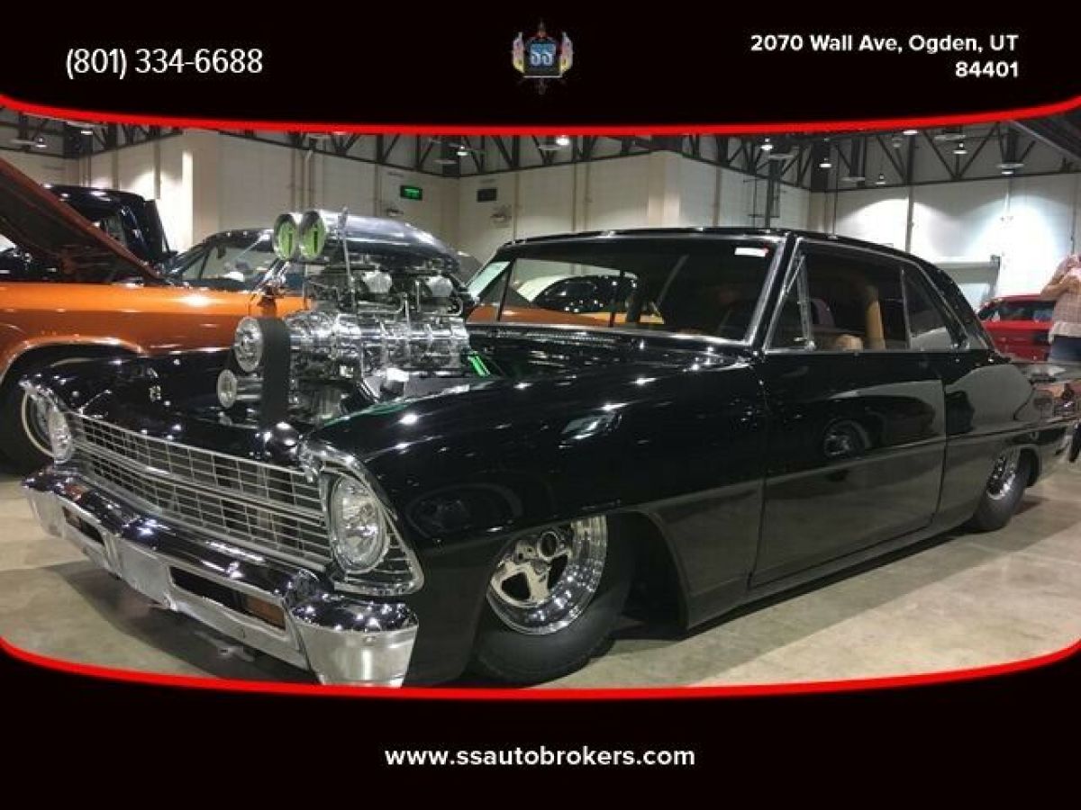 BLACK 1967 CHEVROLET NOVA 2DR, 1967 Chevrolet Nova 2DR