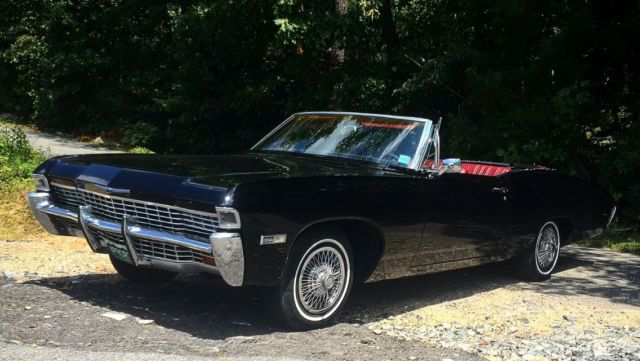 BLACK 1968 IMPALA SUPER SPORT 396 Big Block CONVERTIBLE 1968 Chevrolet Impala SUPER SPORT 396 BIG BLOCK