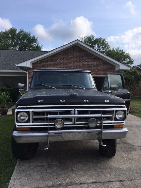 Black 1972 Ford Ranger XLT (F-250); Automatic; LWB; 2WD 1972 Ford F-250