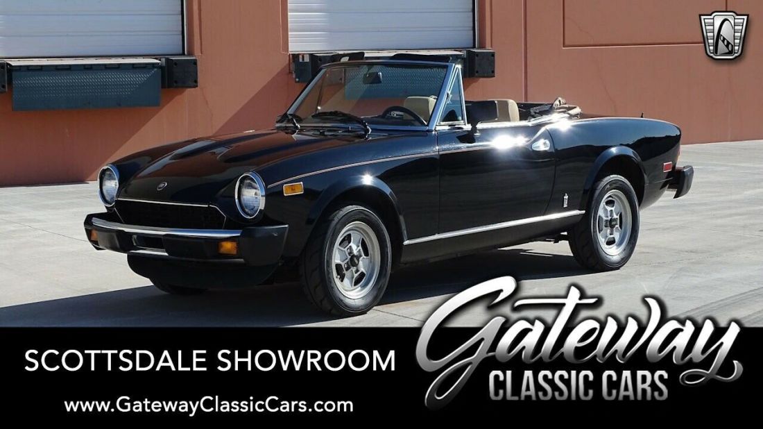 Black 1981 Fiat 124 Actual Miles, Numbers Matching, Coupe 2.0L Inline 4 5 Speed 1981 Fiat 124 Spider Spider