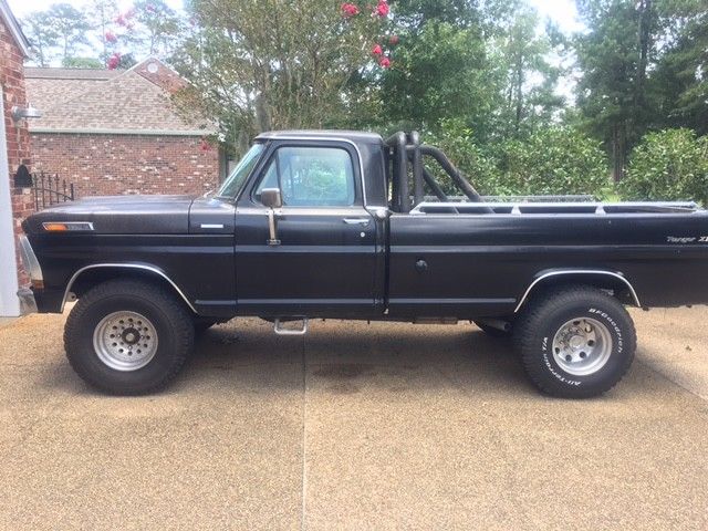 Black 2WD 1972 Ford Ranger XLT (F-250); Automatic; LWB; BUMP 1972 Ford F-250
