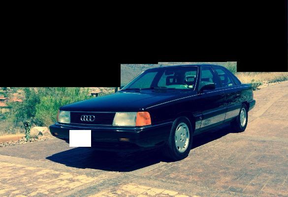 black Audi from 1991 1991 Audi 100