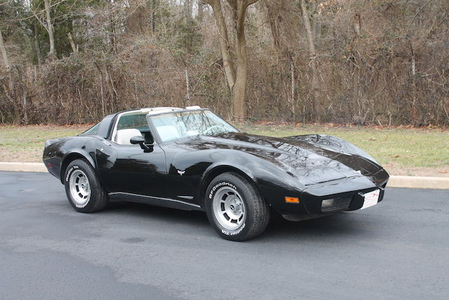 Black Auto mirror t-tops garage find #s matching 1979 Chevrolet Corvette