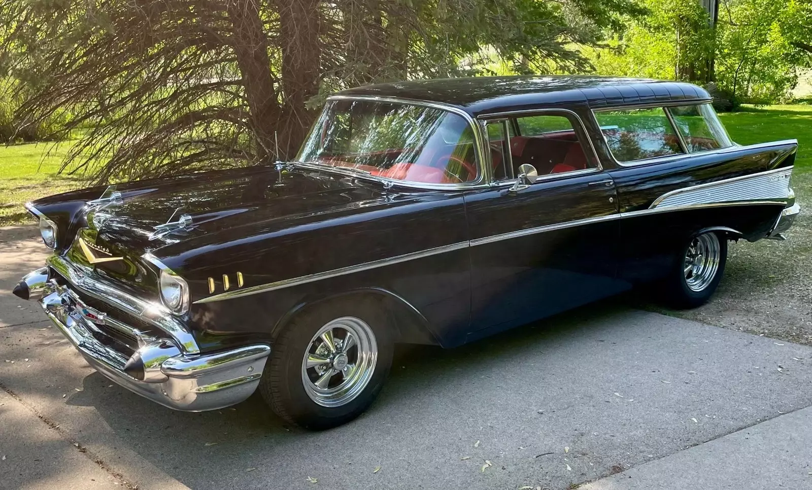 Black Chevrolet Nomad with 0 Miles available now! 1957 Chevrolet Nomad