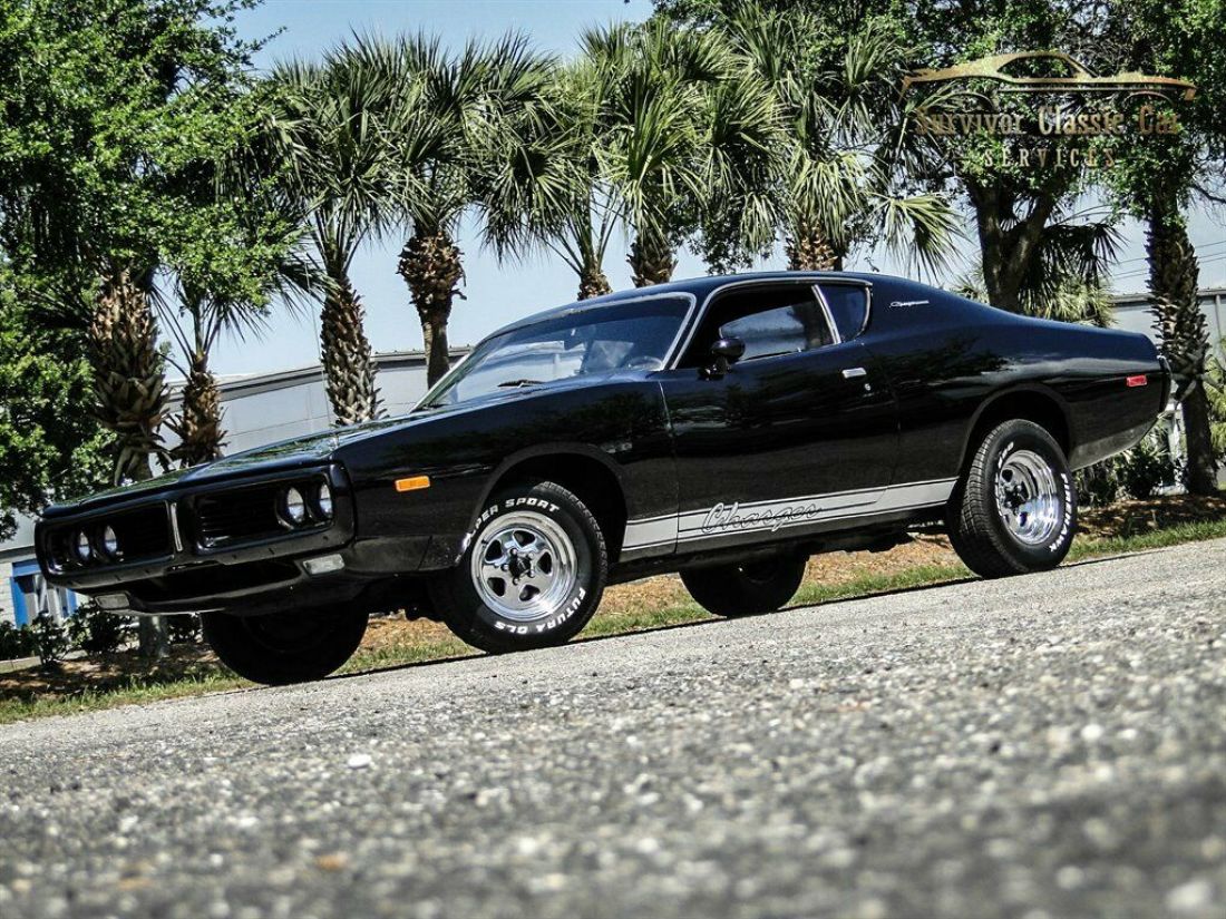 Black Dodge Charger with 58700 Miles available now! 1972 Dodge Charger Coupe