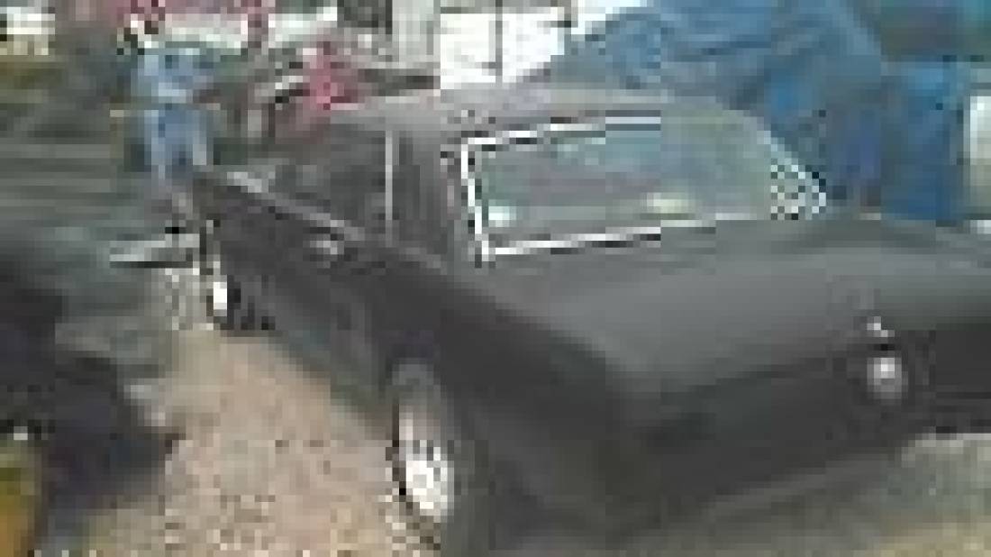 Black Mustang 1966 with blown engine, 302 bored .30 over, mag wheels and tires. 1966 Ford Mustang