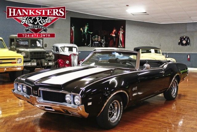 Black Oldsmobile 442 with 69,247 Miles available now! 1969 Oldsmobile 442 Convertible